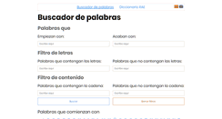 Desktop Screenshot of buscadordepalabras.com